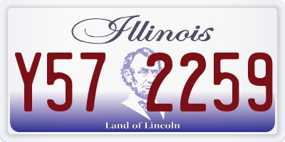 IL license plate Y572259