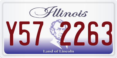 IL license plate Y572263