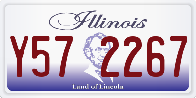 IL license plate Y572267