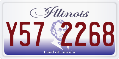 IL license plate Y572268