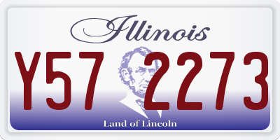 IL license plate Y572273