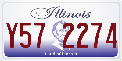 IL license plate Y572274