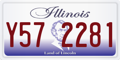 IL license plate Y572281