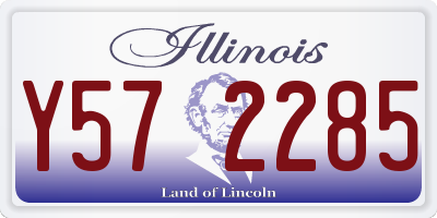 IL license plate Y572285