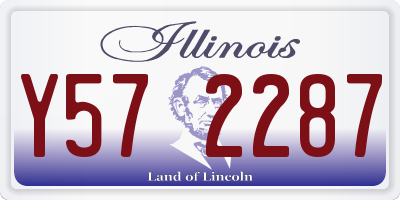 IL license plate Y572287