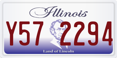 IL license plate Y572294