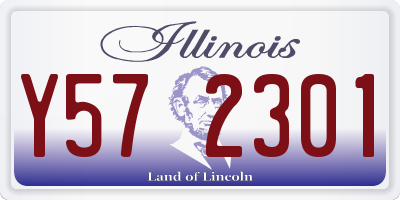 IL license plate Y572301