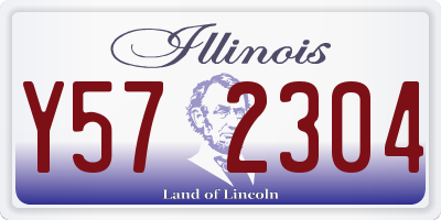 IL license plate Y572304