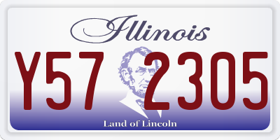 IL license plate Y572305