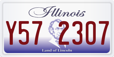 IL license plate Y572307