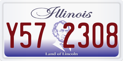 IL license plate Y572308