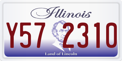 IL license plate Y572310