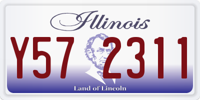 IL license plate Y572311