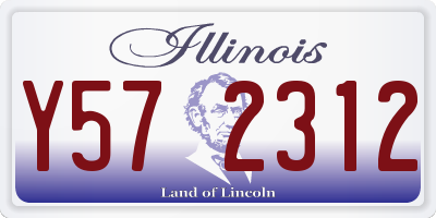 IL license plate Y572312