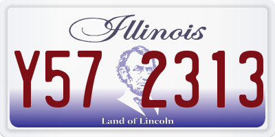 IL license plate Y572313