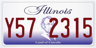 IL license plate Y572315