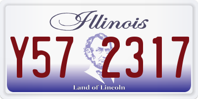 IL license plate Y572317