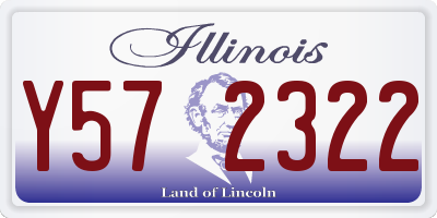 IL license plate Y572322