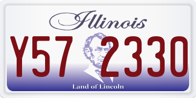 IL license plate Y572330