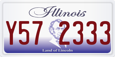 IL license plate Y572333