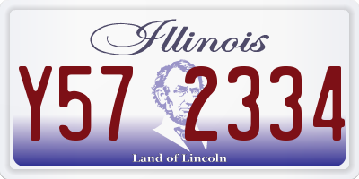 IL license plate Y572334