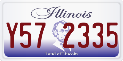 IL license plate Y572335