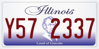 IL license plate Y572337