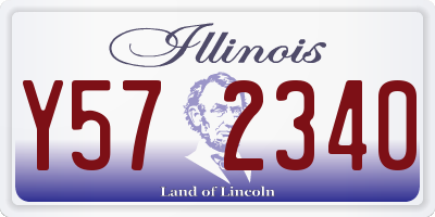 IL license plate Y572340