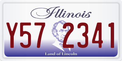 IL license plate Y572341