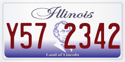 IL license plate Y572342