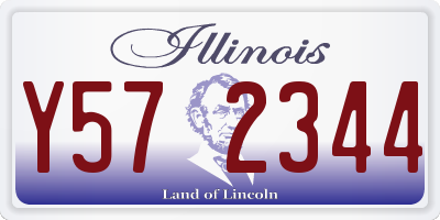 IL license plate Y572344