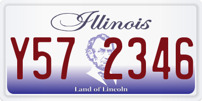 IL license plate Y572346