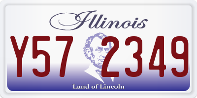 IL license plate Y572349