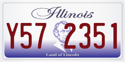 IL license plate Y572351