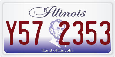 IL license plate Y572353