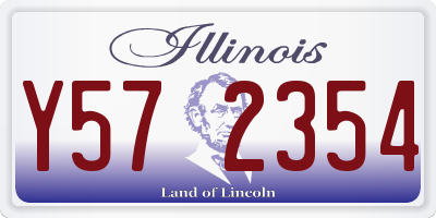 IL license plate Y572354