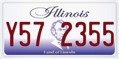 IL license plate Y572355