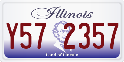 IL license plate Y572357