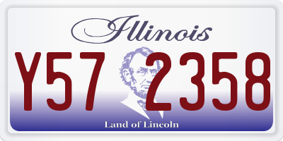 IL license plate Y572358