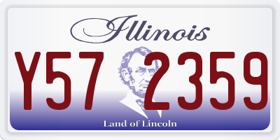 IL license plate Y572359