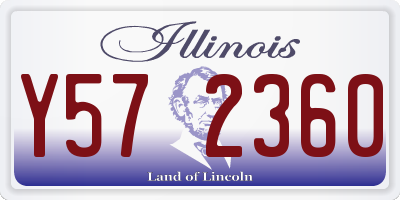 IL license plate Y572360