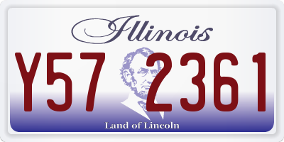 IL license plate Y572361