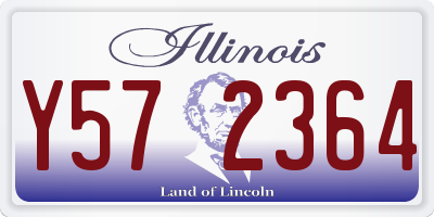 IL license plate Y572364