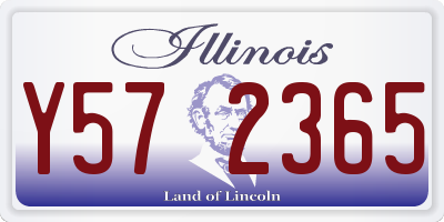 IL license plate Y572365