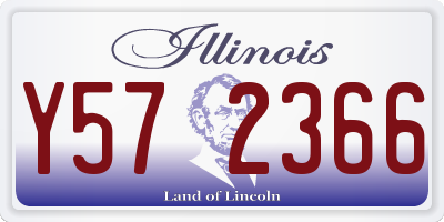 IL license plate Y572366