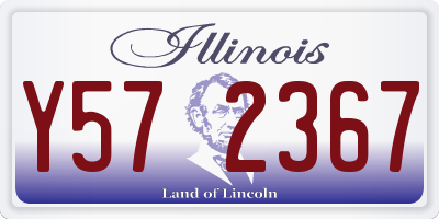 IL license plate Y572367
