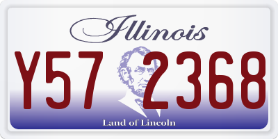 IL license plate Y572368