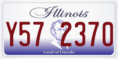 IL license plate Y572370