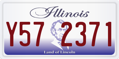 IL license plate Y572371