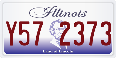 IL license plate Y572373